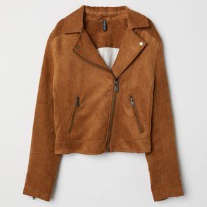 H&M Faux Suede Biker Jacket
